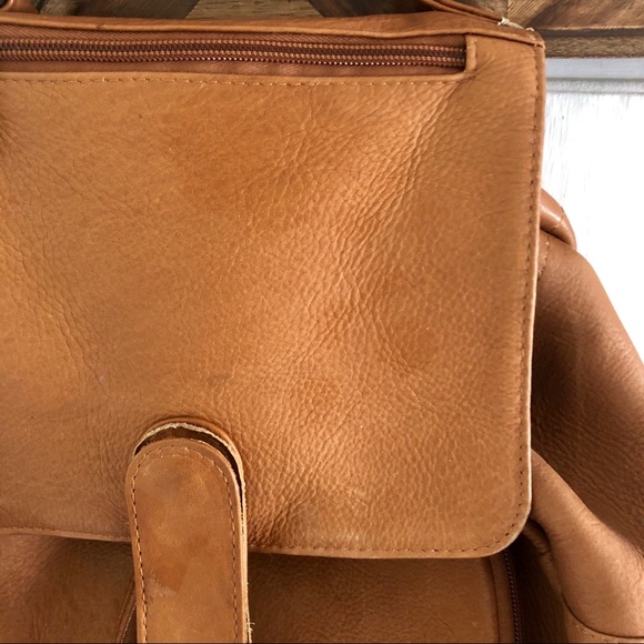 Tan Leather Backpack - Picture 2 of 4